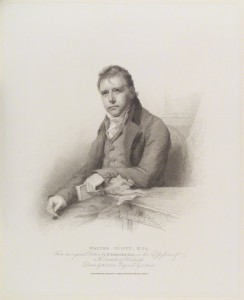 NPG D16117; Sir Walter Scott, 1st Bt by Charles Picart, published by  T. Cadell & W. Davies, after  William Evans, after  Sir Henry Raeburn